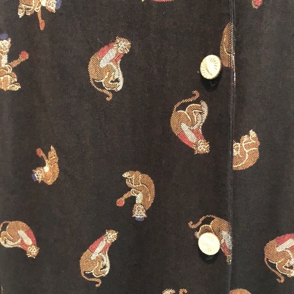 Vintage Ronni Nicole II Monkey Blouse/Jacket 18W - Picture 2 of 8